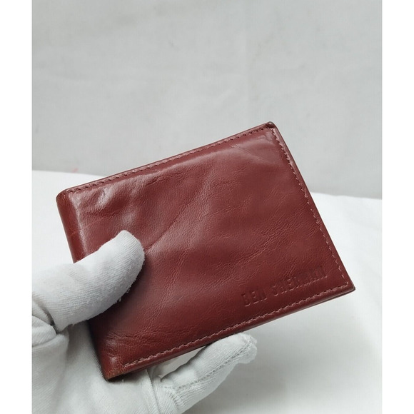 Ben Sherman Brown Leather Credit Card ID Window Bifold Man Wallet - Picture 3 of 15